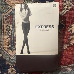 deadstock Express full-length tights in a rich chocolate brown